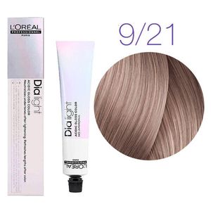 Краска для волос - L'Оreal Professionnel Dia Light 9.21  (Молочный коктейль  перламутрово-пепельный) 