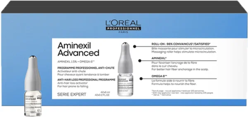 Ампулы для сокращения выпадения волос  - L'Оreal Professionnel Expert Aminexil Advanced Treatment