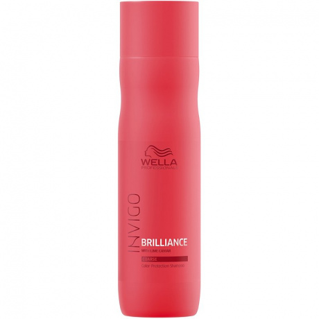 Шампунь для защиты цвета жестких волос - Wella Professional Invigo Color Brilliance Color protection shampoo 