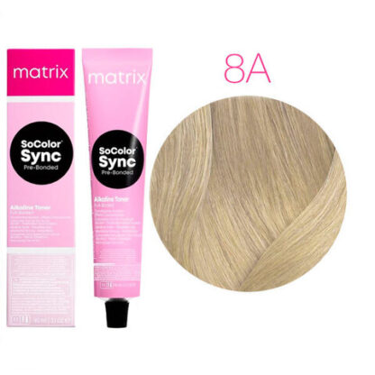 Краска для волос Светлый Блондин Пепельный - Mаtrix Color Sync 8A 