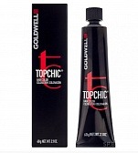 Стойкая профессиональная краска для волос - Goldwell Topchic Hair Color Coloration 4ВМ (Средне-коричневый матовый)