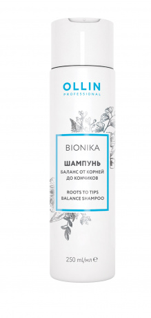 Шампунь Баланс от корней до кончиков - Ollin Professional BioNika Roots To Tips Balance Shampoo