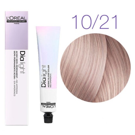 Краска для волос - L'Оreal Professionnel Dia Light  10.21 (Молочный коктейль перламутровый сорбет)