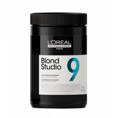 Обесцвечивающая пудра до 9 уровней тона -L’Oreal Professionnel Blond Studio 9 Lightening Powder Multi-Techniques