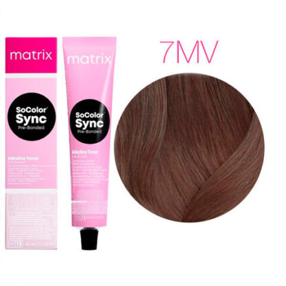 Краска для волос Mаtrix SoColor Sync Pre-Bonded 7MV (Блондин мокка перламутровый)
