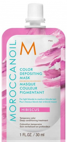 Маска тонирующая для волос Гибискус - Moroccanoil Color Depositing Mask Hibiscus 30 мл