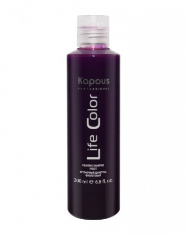 Оттеночный шампунь для волос «Life Color», фиолетовый - Kapous Professional Life Color Shampoo Violet 200 мл