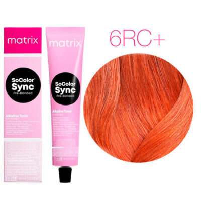Краска для волос Темный Блондин Красно-Медный +  - Mаtrix Color Sync 6RC+ 