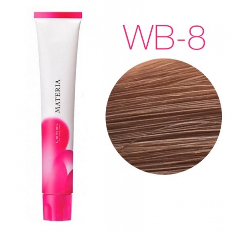 Lebel Materia 3D WB-8 (светлый блондин тёплый) - Перманентная низкоаммичная краска для волос 