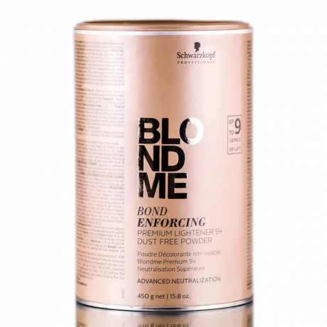 Обесцвечивающая Бондинг-пудра 9+ - Schwarzkopf BlondMe Bond Premium Lightener 450г