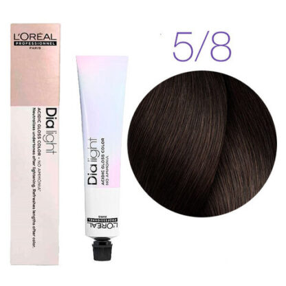 Краска для волос - L'Оreal Professionnel Dia Light 5.8 (Светлый шатен мокко)