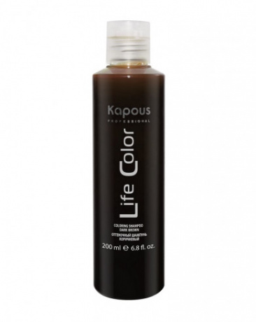 Оттеночный шампунь для волос «Life Color», коричневый - Kapous Professional Life Color Shampoo Brown 200 мл