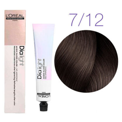 Краска для волос - L'Оreal Professionnel Dia Light 7.12 (Блондин пепельно перламутровый) 