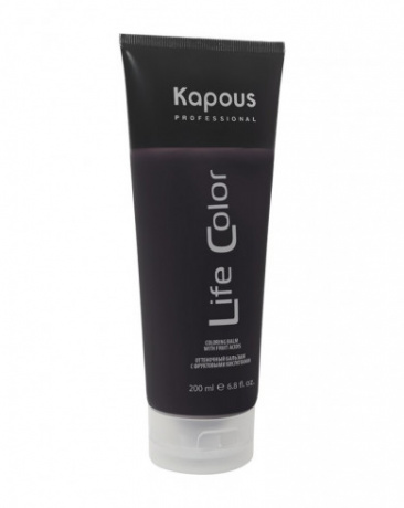 Оттеночный бальзам для волос «Life Color», коричневый - Kapous Professional Life Color Balm Brown 200 мл