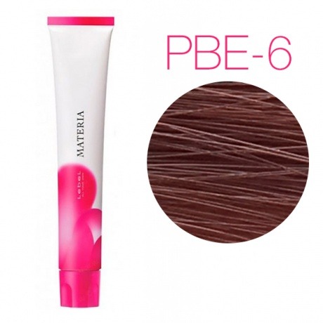 Lebel Materia 3D PBe-6 (темный блондин розово-бежевый) - Перманентная низкоаммичная краска для волос