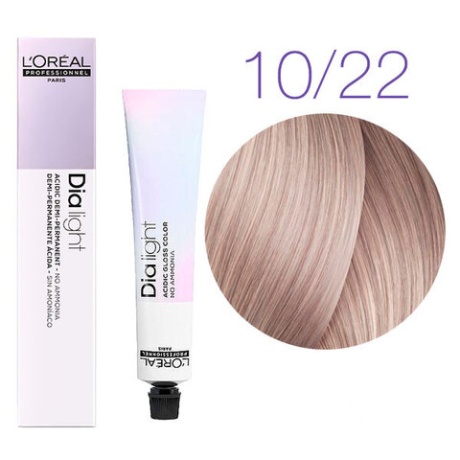 Краска для волос - L'Оreal Professionnel Dia Light 10.22 (Молочный коктейль глубокий перламутровый) 