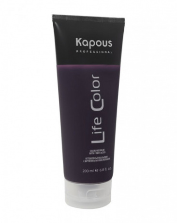 Оттеночный бальзам для волос «Life Color», фиолетовый - Kapous Professional Life Color Balm Violet 200 мл