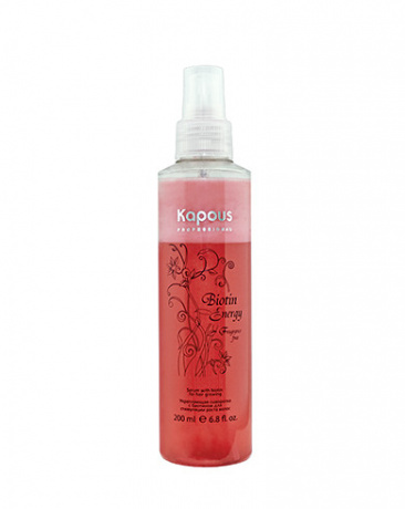 Укрепляющая сыворотка с биотином для укрепления и стимуляции роста волос - Kapous Fragrance Free Biotin Energy Serum 200 мл