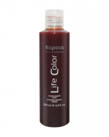 Оттеночный шампунь для волос «Life Color», медный - Kapous Professional Life Color Shampoo Cooper 200 мл