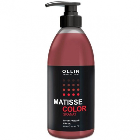 Маска тонирующая, Гранат - Ollin Professional Matisse Color Mask Granat