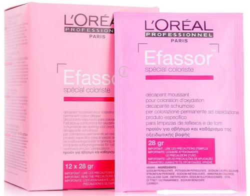 Пудра для декапирования (удаление несовместимого оттенка) - L'Оreal Professional Special Coloriste Efassor Powder 12*28g
