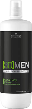 Шампунь для волос и тела - Schwarzkopf Professional [3D]MEN Hair & Body Shampoo  
