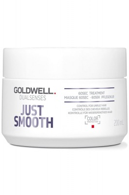 Маска интенсивная для разглаживания непослушных волос - Goldwell Dualsenses Just Smooth 60SEC Treatment  