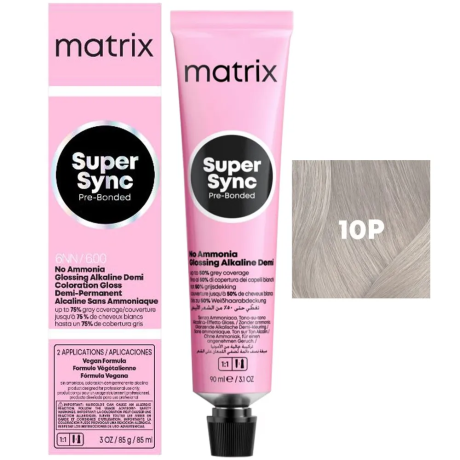 Безаммиачный краситель - Matrix Super Sync Pre-Bonded 10P (Очень-очень светлый блондин жемчужный)