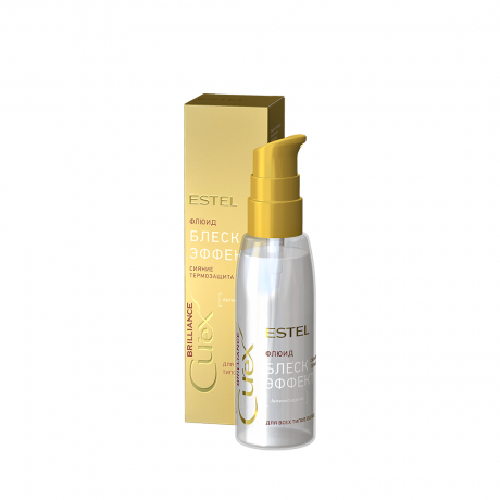 Флюид-блеск c термозащитой для всех типов волос - Estel Curex Brilliance Fluid
