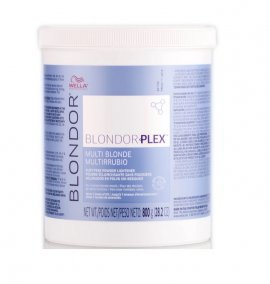Порошок для осветления волос с технологией Plex  - Wella Professional Blondor Plex Multi Blonde 800g