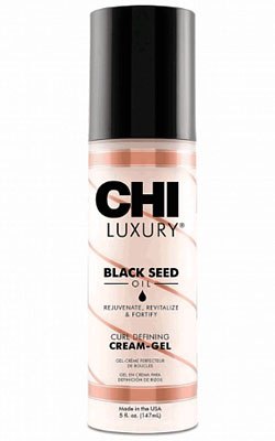 Крем-гель с маслом семян черного тмина для укладки кудрявых волос - CHI Luxury Black Seed Oil Twirl Me Curl-Defining Cream-Gel 