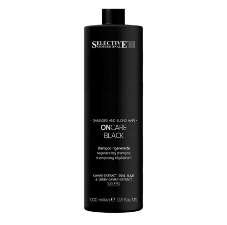 Шампунь для светлых и поврежденных волос - Selective Professional OnCare Black Regenerating Shampoo