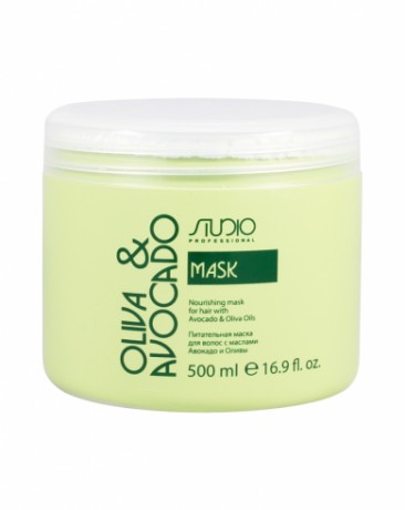 Питательная маска для волос с маслами авокадо и оливы - Kapous Studio Professional Oliva & Avocado Mask 500 мл