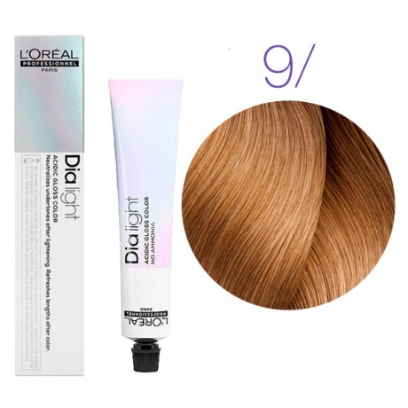 Краска для волос -  L'Оreal Professionnel Dia Light 9 (Очень светлый блондин)