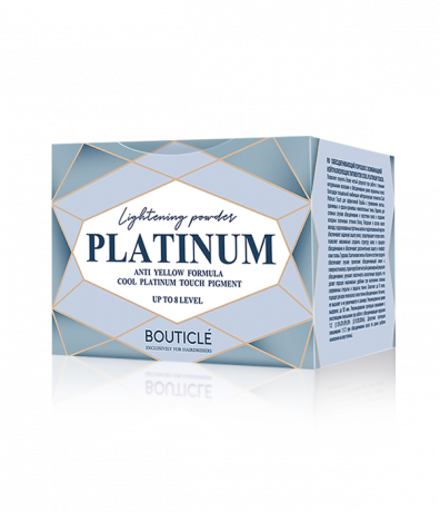 Обесцвечивающий порошок с комбинацией нейтрализующих пигментов - Bouticle Platinum Lightening Powder 500 g