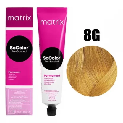 Краска для волос Светлый Блондин Золотистый - SoColor beauty 8G 