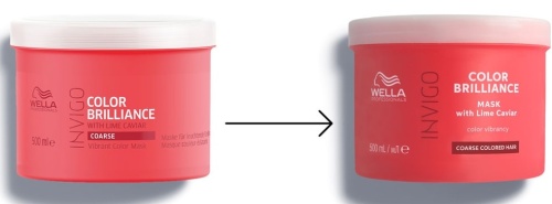 Маска-уход для защиты цвета жестких волос - Wella Professional Invigo Color Brilliance Vibrant Color Mask for coarse hair