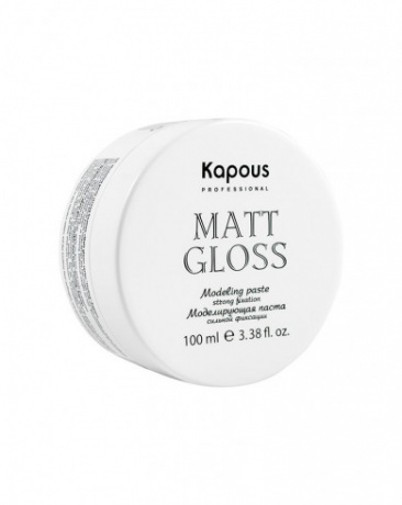 Моделирующая паста для волос сильной фиксации - Kapous Professional Matt Gloss 100 мл