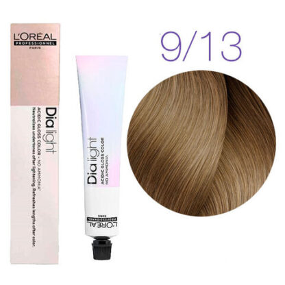 Краска для волос - L'Оreal Professionnel Dia Light  9.13 (Очень светлый блондин бежевый)
