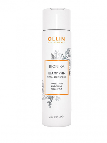 Шампунь Питание и блеск - Ollin Professional BioNika Nutrition and Shine Shampoo 