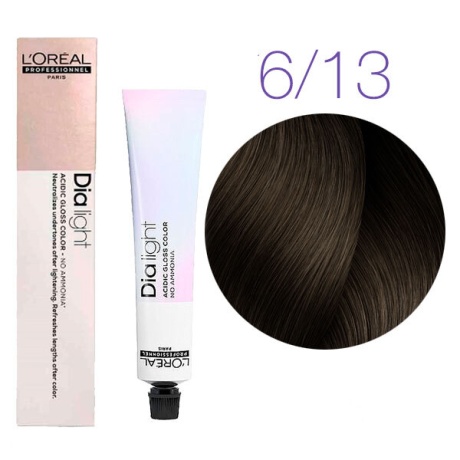 Краска для волос - L'Оreal Professionnel  Dia Light 6.13 (Темный блондин пепельно-золотистый)
