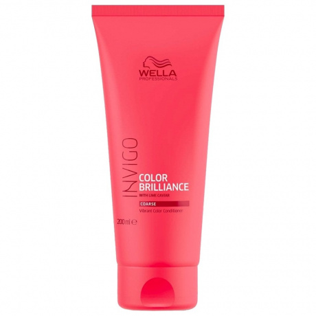 Бальзам-уход для защиты цвета жестких волос - Wella Invigo Color Brilliance Vibrant Color Conditioner 