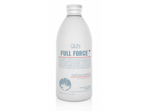 Тонизирующий шампунь с экстрактом пурпурного женьшеня - Ollin Professional Full Force Tonifying Shampoo