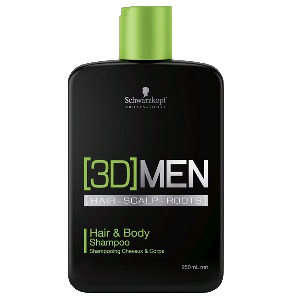 Шампунь для волос и тела - Schwarzkopf Professional [3D]MEN Hair & Body Shampoo 