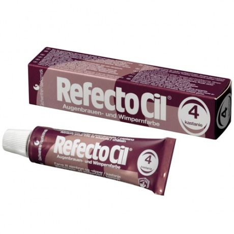 Краска для бровей и ресниц №4 Каштановая - RefectoCil Chestnut 