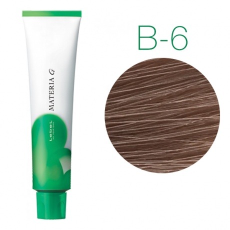 Lebel Materia Grey B-6 (темный блондин коричневый) - Перманентная краска для седых волос 
