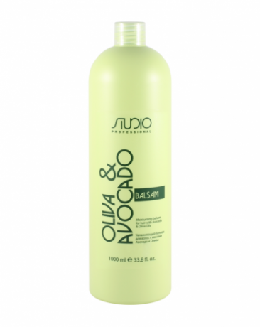 Увлажняющий бальзам для волос с маслами авокадо и оливы - Kapous Studio Professional Oliva & Avocado Balsam 1000 мл