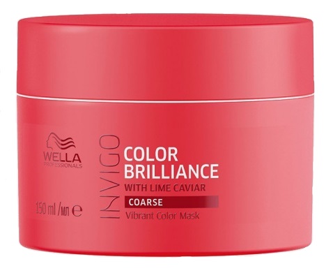 Маска-уход для защиты цвета жестких волос - Wella Professional Invigo Color Brilliance Vibrant Color Mask for coarse hair