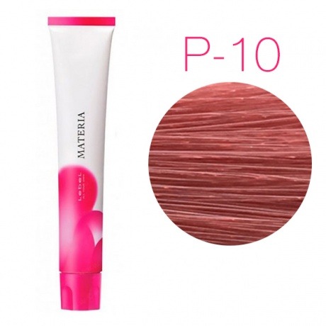 Lebel Materia 3D P-10 (яркий блондин розовый) - Перманентная низкоаммичная краска для волос