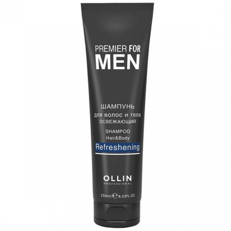 Шампунь для волос и тела освежающий - Ollin Professional Premier For Men Refreshening Shampoo